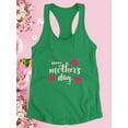 thumbnail image 3 of Mothers Day Roses Racerback Tank Women -Image by Shutterstock, Female x-Small, 3 of 4