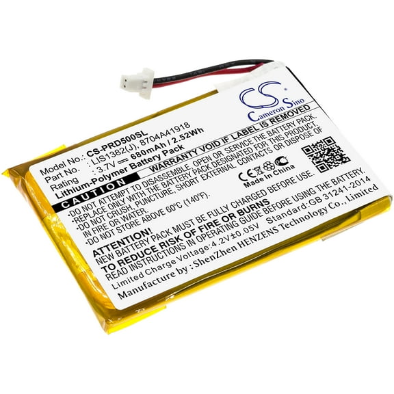 680mAh Li-Polymer Battery for Sony Portable Reader PRS-500