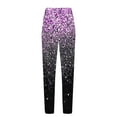 thumbnail image 4 of Xixinqiwan Women Baggy Sweatpants Casual Glitter Floral Printed Sweat Pant Elacstic Waist Tapered Women Pants Running Joggers, 4 of 5