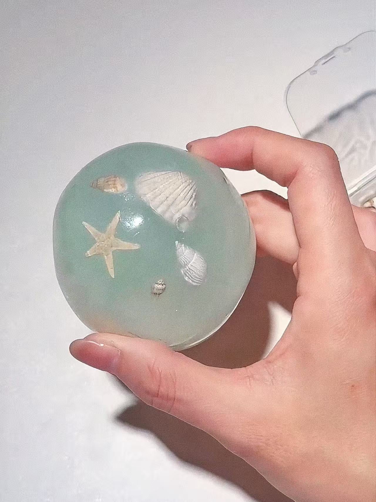Multi-Color Coconut Oil Balm Stress Ball - Squeeze for ASMR Sensory Relief, Adult Fidget Gadget for Anxiety & Focus