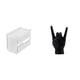 thumbnail image 1 of caso de tejido,Caja de almacenamiento de papel higiénico para montaje en pared,Soporte de pared acrílico para papel higiénico y toallas,Estatua del gesto de la roca,Figuras de estatuas de, 1 of 8