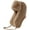 Khaki, variant on Zhengup Women Cable Knitted Trapper Hat with Faux Fur Earflaps Winter Thick Warm Russian Ushanka Aviator Caps