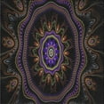 thumbnail image 1 of Ahgly Company Indoor Square Patterned Black Novelty Area Rugs, 6' Square, 1 of 6