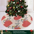 thumbnail image 6 of GZHJMY Valentine's Day Heart Christmas Tree Skirt Home Decoration Large Round Christmas Tree Skirt for Holiday Party Home Christmas Day Ornaments, 35.4", 6 of 6