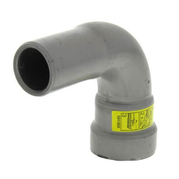 Viega QVG-26056 0.75 in. Street Elbow 90 deg Steel, MegaPressG, Pipe x Press Fitting, Black