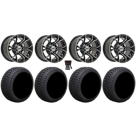 GTW Spyder 12 Golf Cart Wheels Machined 215×50 Cruze Tires E-Z-GO & Club Car GTW Spyder 12 Golf Cart Wheels Machined 215×50 Cruze Tires E-Z-GO & Club Car