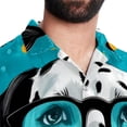 thumbnail image 5 of Spotted Dog Men's Short Sleeve Casual Printed Button Down Beach Shirts, 5 of 6