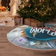 thumbnail image 5 of Haiem Travel Around The World Pattern Christmas Tree Skirt Merry Christmas Party Christmas Tree Decoration,New Year Decorations-48", 5 of 6