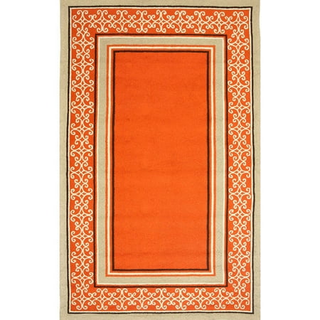 Duracord Outdoor Rugs Sawgrass Mills Whimsy Orange Indoor/Outdoor Rug