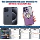 thumbnail image 2 of Funda magnética con MagSafe para iPhone 13 Pro, protección total, delgada, a prueba de golpes, antiarañazos, con purpurina y protector de lente de cámara, vista del logotipo y a prueba de polvo, 2 of 7