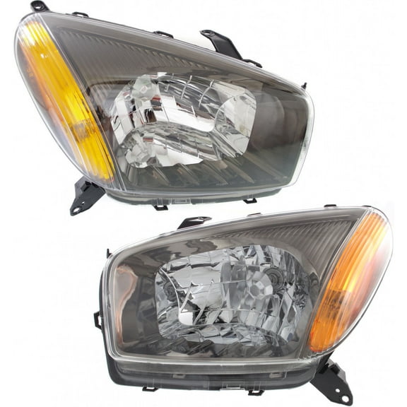 For Toyota RAV4 2001-2003 Headlight Assembly Pair Driver and Passenger Side w/Sport Package Black TO2502149 TO2503149