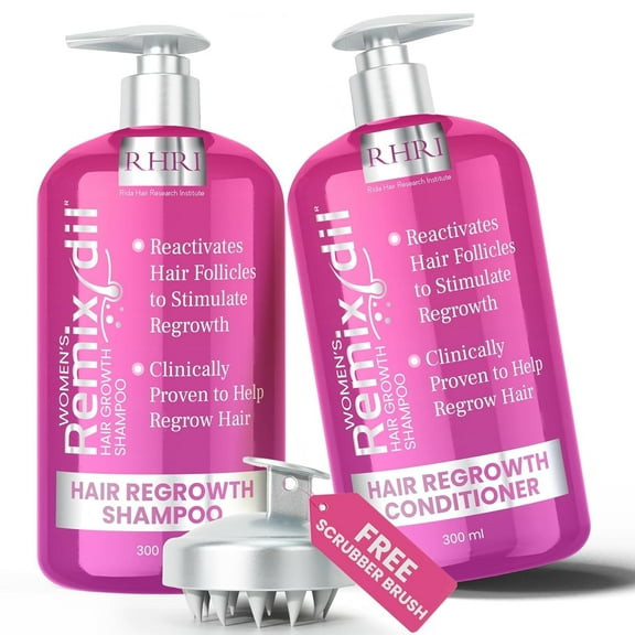 34 OZ Hair Growth Shampoo and Conditioner Set for Women | Supports Thicker, Fuller-Looking Hair