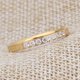 thumbnail image 5 of Anillo de acero de titanio con personalidad simple europea y americana para mujer, anillo de acero inoxidable con circonita de una sola fila de diamantes y oro de 18 quilates para mujer, 5 of 5