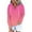 Pink, variant on Women's Gradient Color Drawstring Hooded Sweatshirt with Pocket, Soft Fleece Lined Long Sleeve Pullover Top for Casual Streetwear, Daily Comfort Wear and Outdoor Activities GY1 L