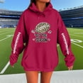 thumbnail image 2 of Sexlip Women's Hooded Sweatshirt Long Top with Pockets Long Sleeves Casual Soft Comfy Stylish Solid Color Comfortable Wear for Daily Casual Parties Red L, 2 of 3