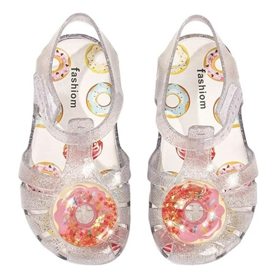 Girls Jelly Sandals Girls Dress Shoes Princess Sandals Water Beach Flat Sandals