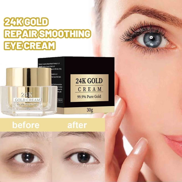 24k Gold Repairing Face Cream Firms Relaxed Skin, Lightens Fine Lines, Moisturizes And Softens Skin Cream 30ml