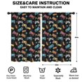 thumbnail image 2 of Blackout Kids Curtains,Game Controller Black Pattern Children's Insulated Curtains Set Of 2,Bedroom Essentials,Toddler Room Decor 52"x84", 2 of 5