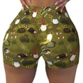 thumbnail image 2 of Picia Gnomes Playing in the Garden Printed Workout Shorts for Women Seamless Scrunch Butt Lifting High Waisted Yoga Gym Booty Running Moisture-wicking Short Pants-X-Large, 2 of 9