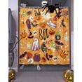 thumbnail image 3 of Halloween Scary Pumpkin Spooky Bat Candies Shower Curtain Set ，Waterproof Fabric Shower Curtains Shower Curtains for Bathroom,Bathroom Decor 54x"78", 3 of 6
