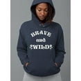 thumbnail image 2 of Brave And Wild Wildflower Hoodie Women -Image by Shutterstock, Female 3X-Large, 2 of 4