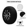 thumbnail image 2 of Sikiie Chicken Legs PVC Leather Spare Tire Wheel Cover Spare Tire Cover, for Car Truck SUV Camper Trailer Universal Fit(14-17in)-16 inch, 2 of 6