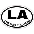 thumbnail image 2 of 3x2 Oval LA Lake Charles Louisiana Sticker Travel Luggage Decal Stickers, 2 of 2