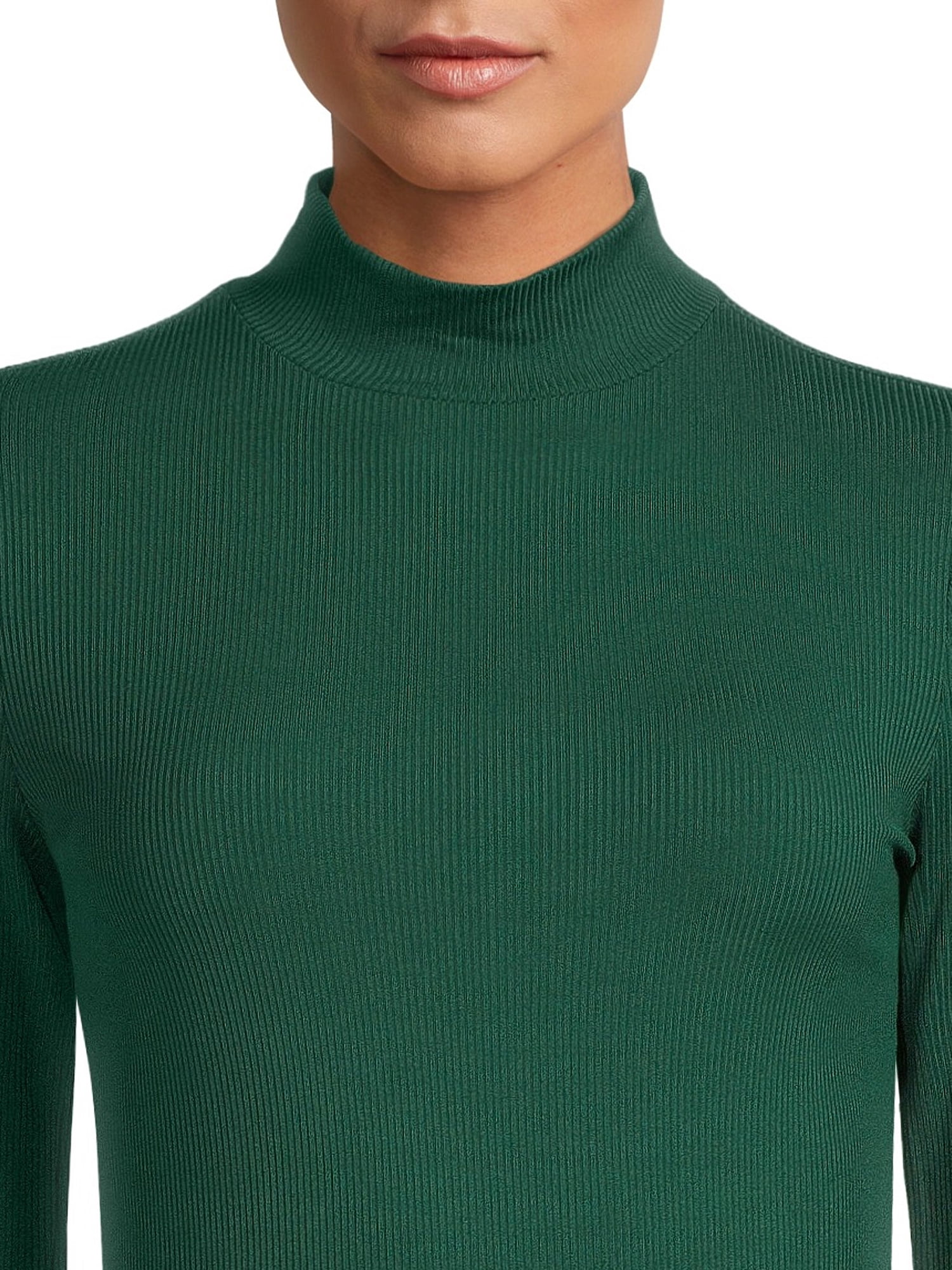 No Boundaries Women's Juniors Long Sleeve Mock Neck Top, 2-Pack