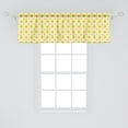 thumbnail image 2 of Ambesonne Autumn Window Valance, Leaves and Acorns Pattern, 54" X 18", Cream Apricot and Lime Green, 2 of 3