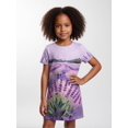 thumbnail image 3 of Girls Smart Casual Dress Regular-Fit Short Sleeve Summer Dress Comfortable Everyday Wear for Youth Girls Age 5-12 Everyday Wear, 3 of 6