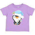 thumbnail image 3 of Inktastic Cute Christmas Penguin in Blue Hat Boys or Girls Toddler T-Shirt, 3 of 5