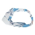 thumbnail image 5 of Unique Bargains 1 Pc Fashion Leaf Pattern Cross Elastic Hairband for Women White, 5 of 6