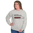 thumbnail image 3 of Weekend Loading Bar Computer Nerdy Unisex Plus Fleece Graphic Sweatshirt Brisco Brands 4X, 3 of 5