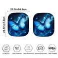 thumbnail image 3 of Binienty Blue Butterfly Windshield Sun Shade for Truck SUV Car Easy to Install Heat and UV Rays That Keeps Vehicle Cool Removable Automotive Accessories Universal Car Accessories Decoration, 3 of 5