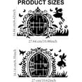 thumbnail image 2 of 2pcs Fairy Door Stencils 11.7×8.3inch Large Garden Door Fairy Template with Paint Brush Dreamy Butterfly Mushroom Flower Grass Drawing Stencil for Wall Furniture Decor DIY Art Crafts, 2 of 9