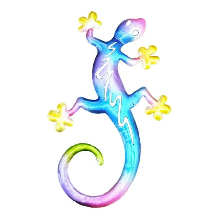 

BNisBM Gecko Wall Hanging Outdoor Toys Metal Gecko Statue Gecko Ornaments Outside Toys Wall Decoration Decoraciones Para De Casa Wrought Animal Breakthrough