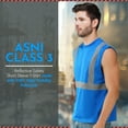 thumbnail image 3 of Men's Safety Orange Muscle Shirt - Reflective Safety Tank Top-6610-Ryl-2XL, 3 of 8