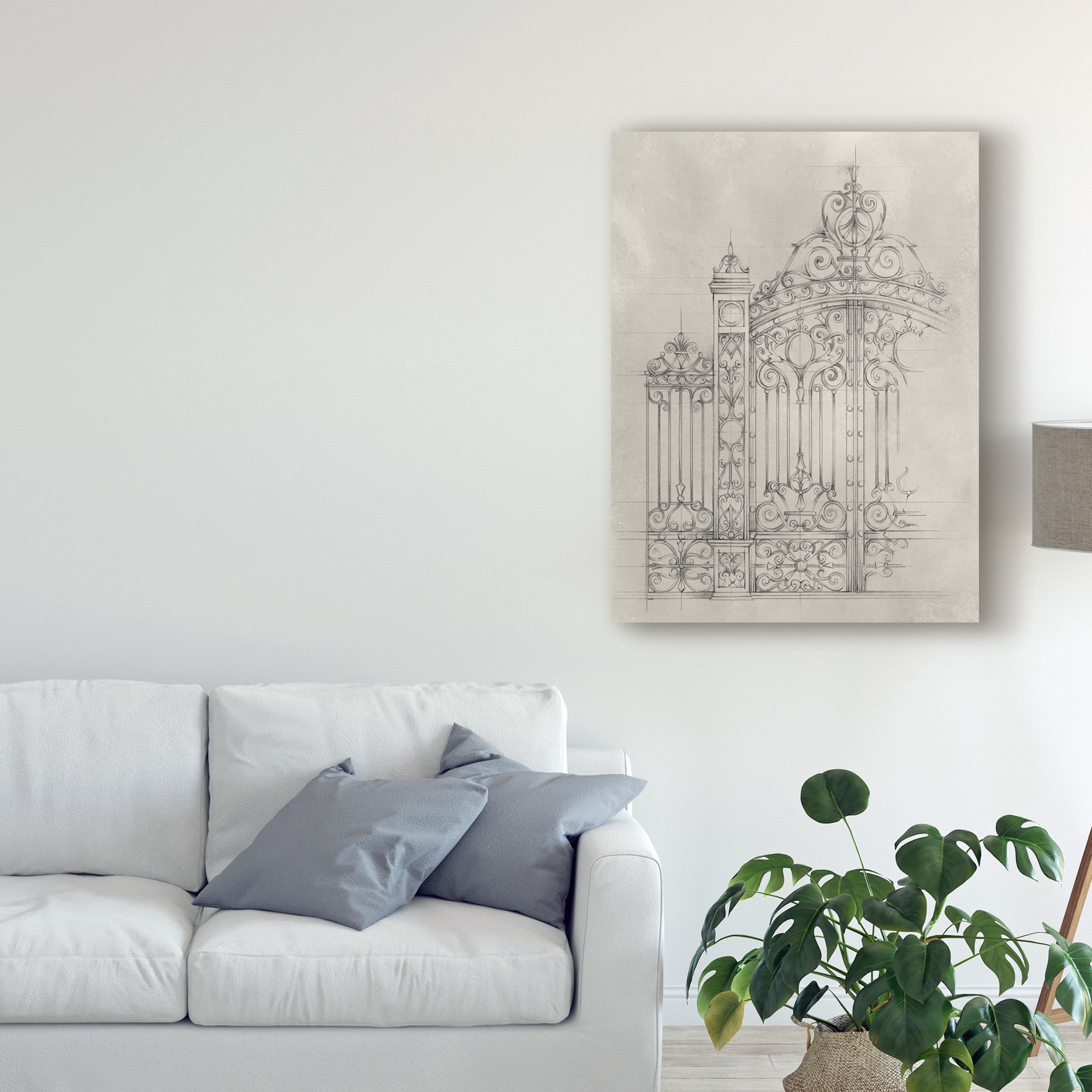 Trademark Fine Art 'Iron Gate Design I' Canvas Art by Ethan Harper