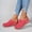 Red, variant on Clogs for Women Mules Slip-On: Closed Toe Clog Thick Soled Shoes Comfortable Wedge Heel Shoes Memory Foam House Slippers Open Back Leather Clogs Indoor Outdoor Slippers