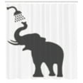 thumbnail image 3 of Ambesonne Animal Shower Curtain, Funny Humor Design, 69"Wx70"L, White Grey, 3 of 3