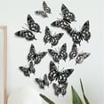 thumbnail image 1 of 3D Color Stereo Butterfly Personality Creative Living Room Bedroom Wall Stickers, 1 of 7