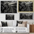 thumbnail image 4 of Designart "Monochrome Beauty of a Scenic Vineyard" Landscapes Floater Framed Wall Art Print, 4 of 7