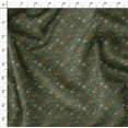 thumbnail image 4 of Soimoi Floral Print,Cotton Poplin, Sewing Fabric Sold by The Yard 42 Inch Wide,Sewing Craft Quilting/Quilt Making Fabric, Green, 4 of 6
