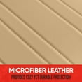 thumbnail image 6 of Motor Trend Faux Leather Front Seat Cover for Cars - Bottom Cushion Coverage Only Set of 2 Tan Beige Front Car Seat Covers for SUV & Truck with Storage Pockets - Automotive Car Seats Cover Protector, 6 of 10