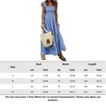 thumbnail image 2 of Vestido Túnica De Verano Flying Sleeve Bodycon Maxi Dress Low Cut Holidays Vacation Outfit (Azul L) Cgtredaw para Mujer Azul T XL, 2 of 8