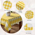 thumbnail image 5 of Yellow Table Cloth Waterproof Tablecloths, Country French Rustic Buffalo Plaid Modern Art Tablecloth Dining Table Cover for Kitchen Party Tabletop Outdoor, Rectangle Tablecloth 52x70 Inch, 5 of 9