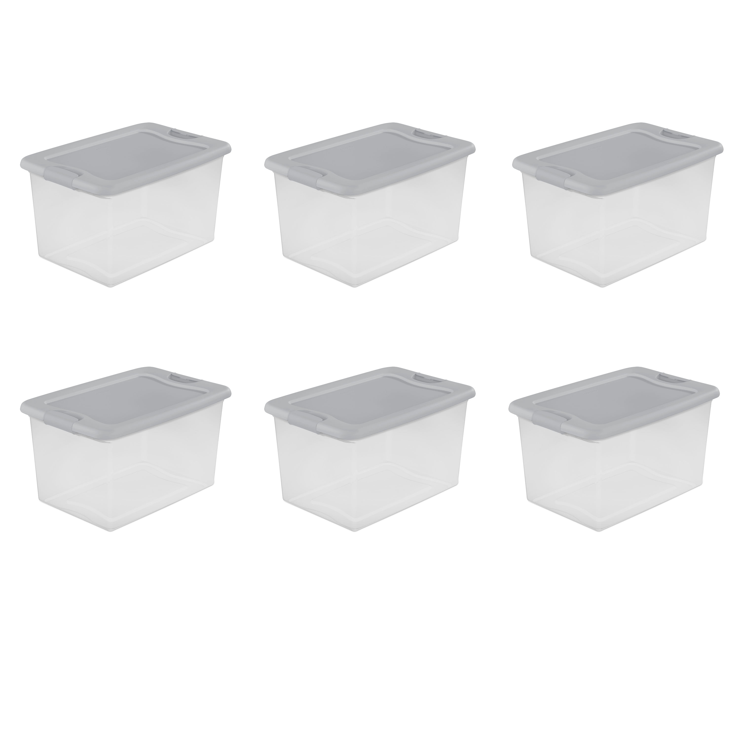 White Grey & Black Gloss Personalised Plastic Storage Baskets 
