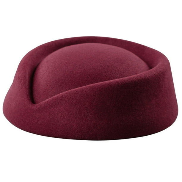 SIEYIO Solid Color Female Flight Attendant Hat Sweet Business Uniform ...