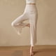 thumbnail image 2 of TaTaai Women Loose Fit Solid Color Wide Leg Cropped Yoga Pants Pilates Sports Pants High Waist Stretchy Breathable Non See-through Machine Washable Gym Casual Wear Gift, 2 of 5