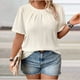 thumbnail image 5 of Xuyuer Womens T Shirts Short Sleeve Summer Tops Pleated T Shirt Casual Blouses Spring Clothes Beach Vacation 2025, 5 of 5